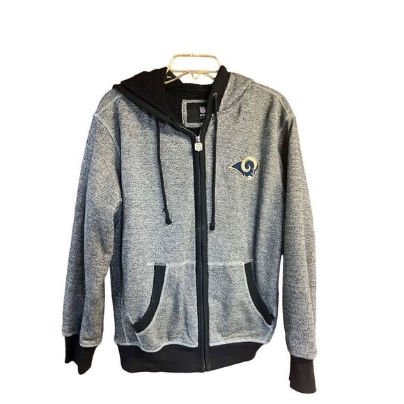 Vintage ProLine St. Louis Rams Hoodie Jacket Sz S - Picture 1 of 9